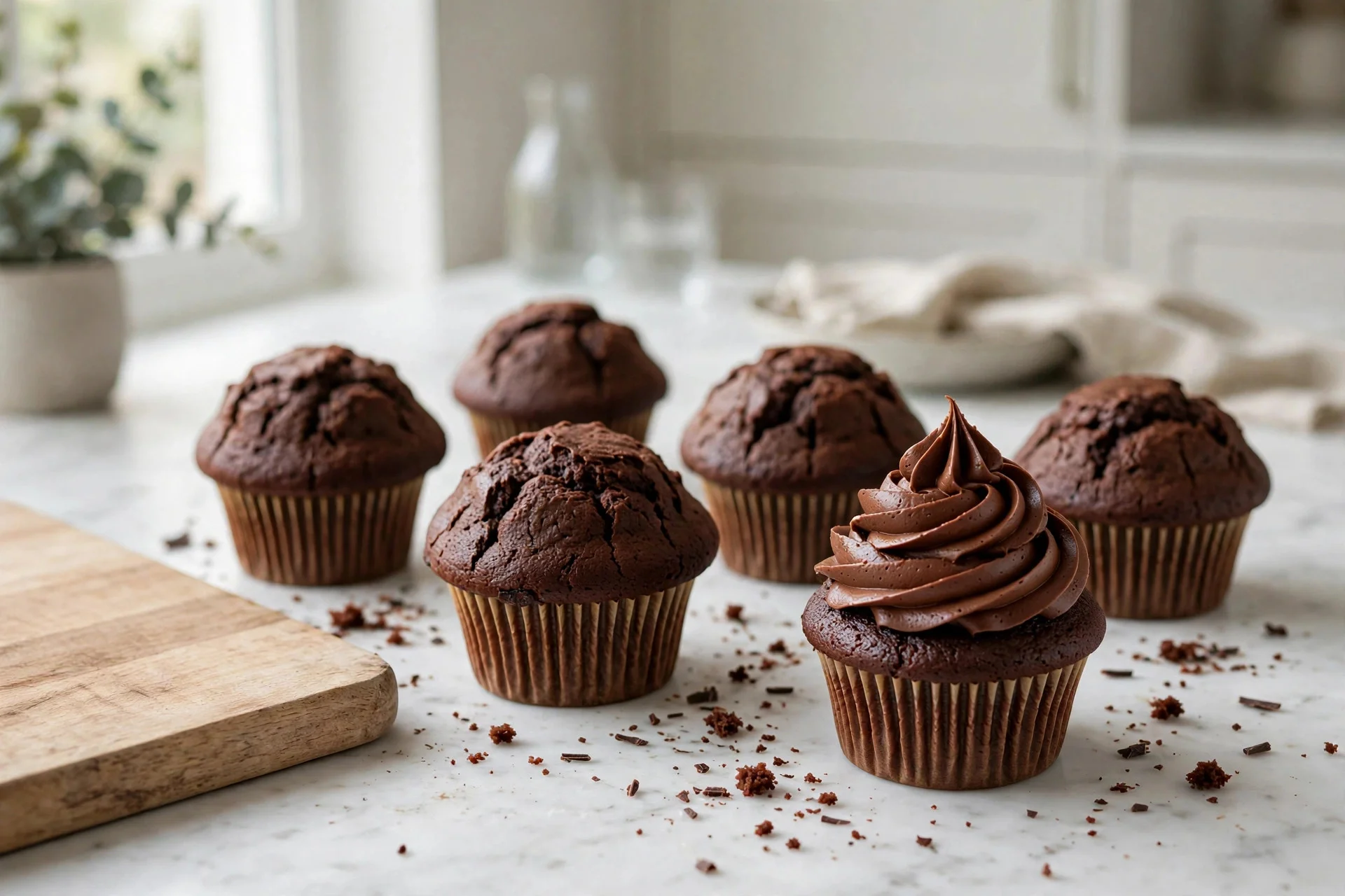 Chocolate Cupcake Recipe (Bakery-Style Domed Tops) — final photo